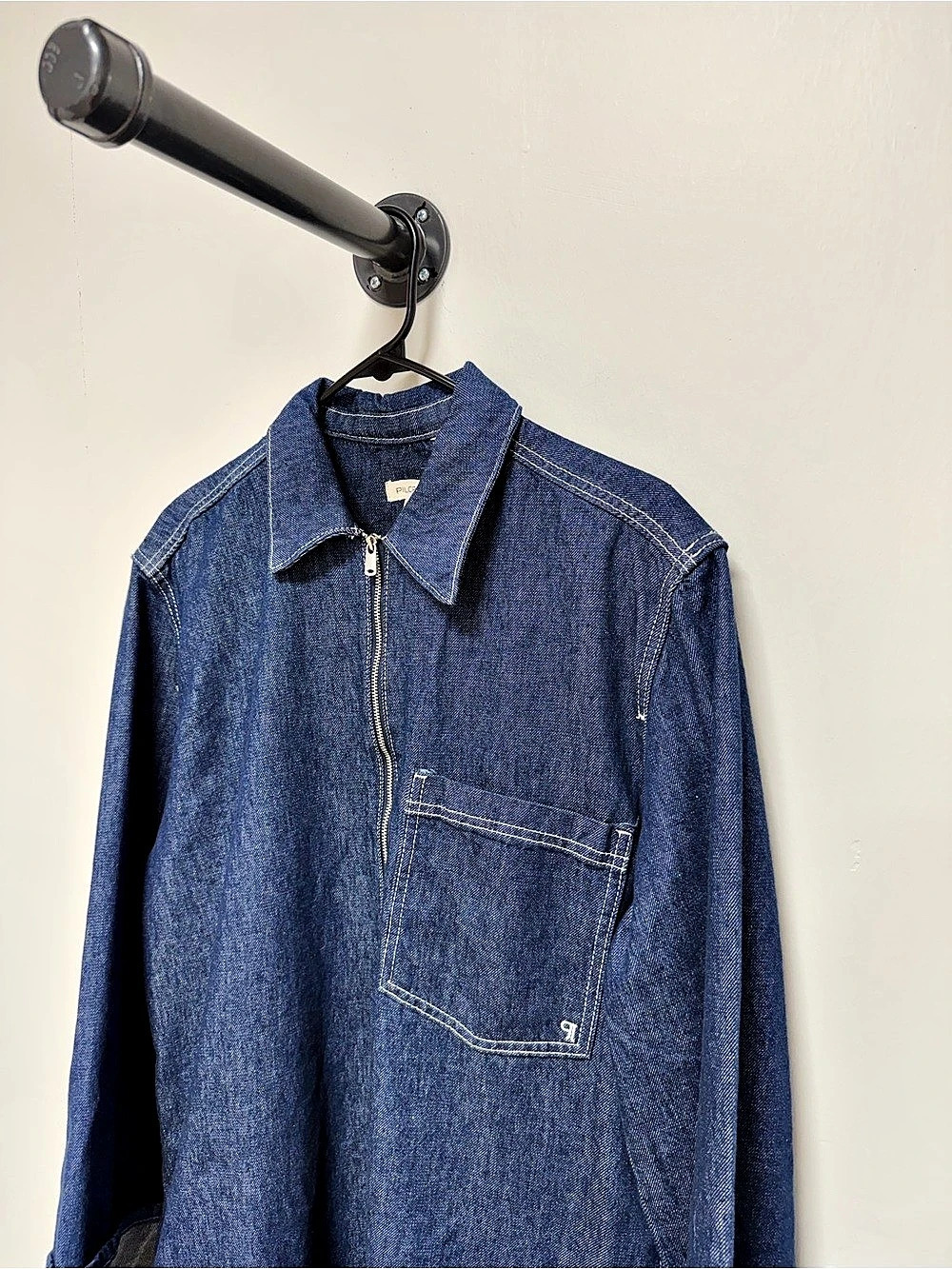 NWT Pilcro Denim Zip Front Shirt Dress Size M Anthropologie
